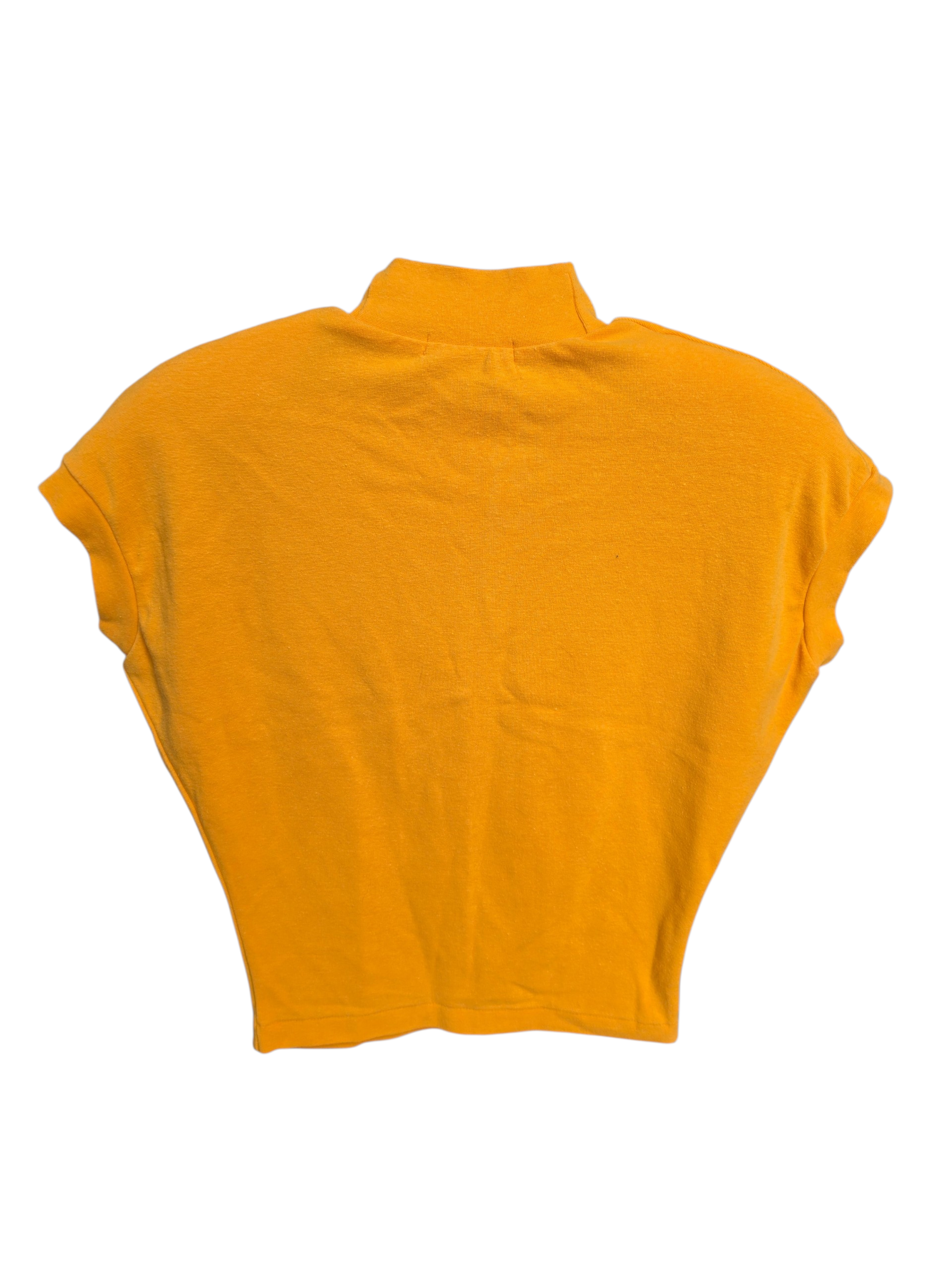 Vintage 90s/Y2K Limited Express Textured Mock Neck Top in Tangerine Size Small