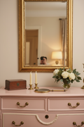 Vintage Mid Century Brass Swivel Hand Mirror