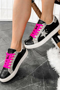 Corkys Supernova Black Croc & Pink Sparkle Sneakers – Yester-Slay Closet Co Size 9