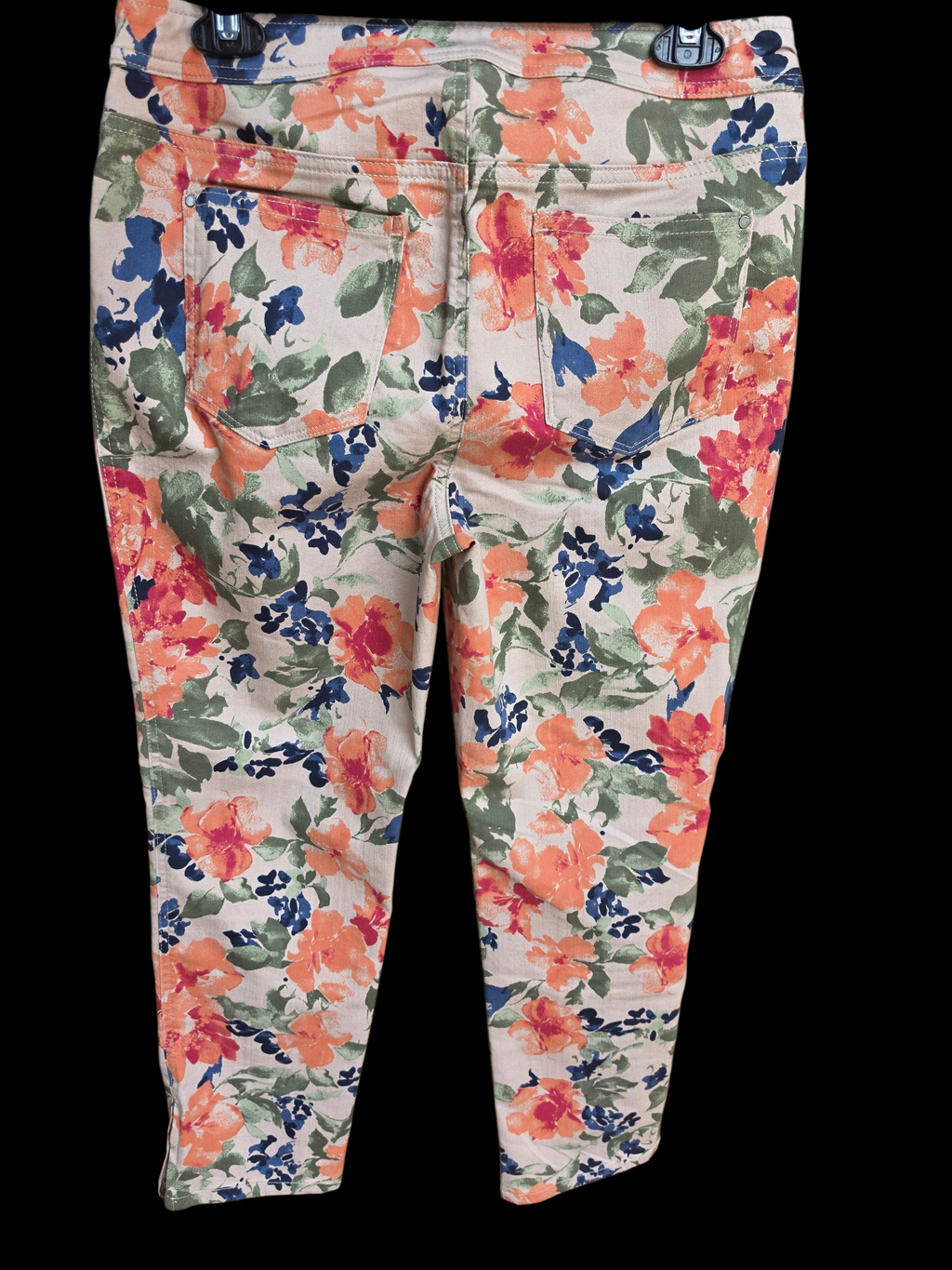 Chico's Cascading Petals Floral Girlfriend Ankle Jeans – Size 0.5