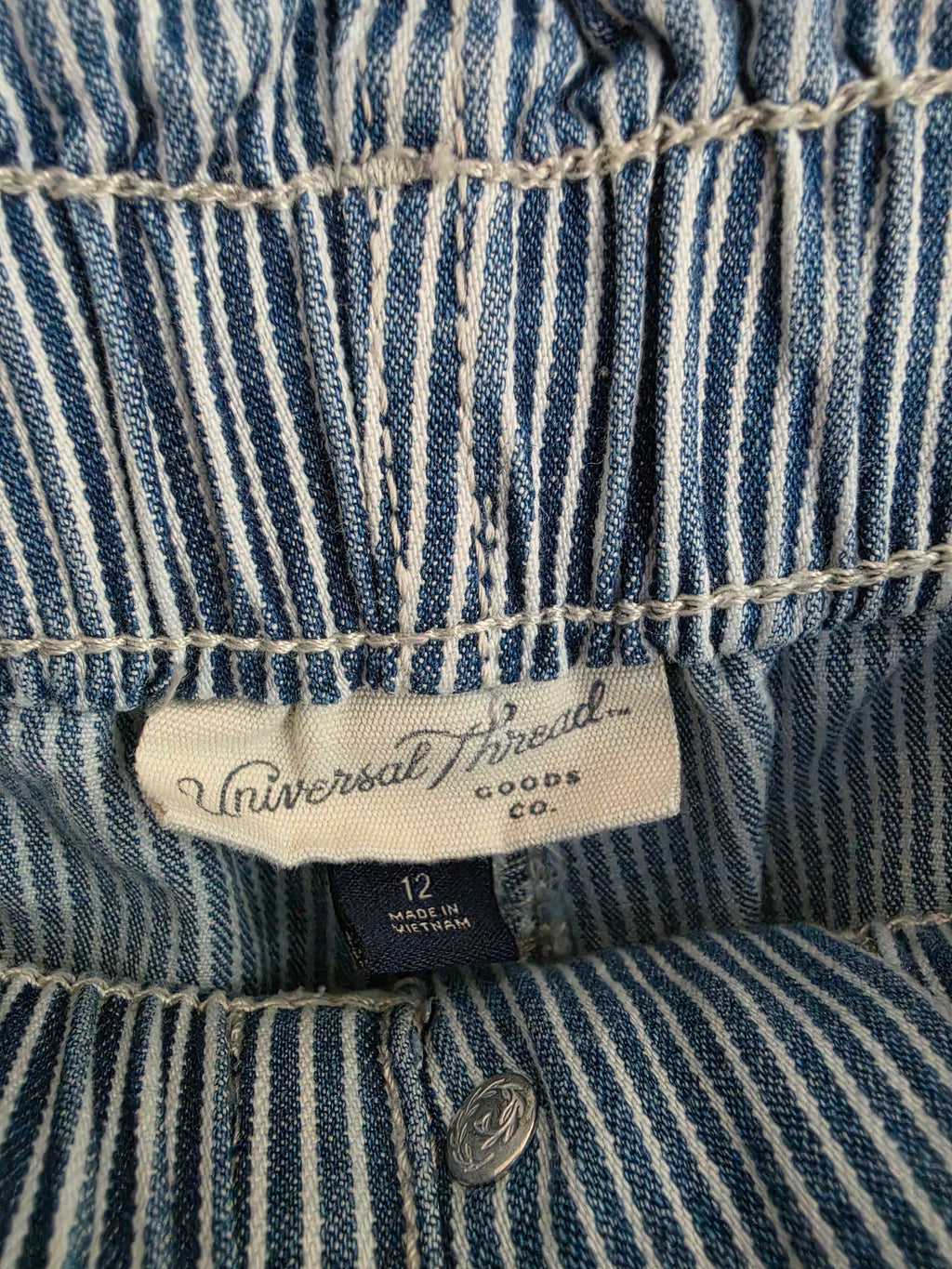 Universal Thread Railroad Stripe Paperbag Pants - Size 12