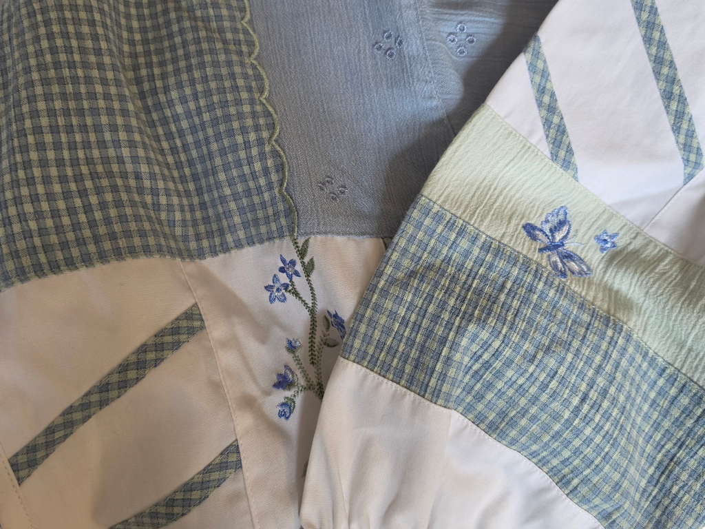 Vintage Koret Patchwork Jacket | Pastel Floral & Dragonfly Cottagecore Zip-Up | Size Medium