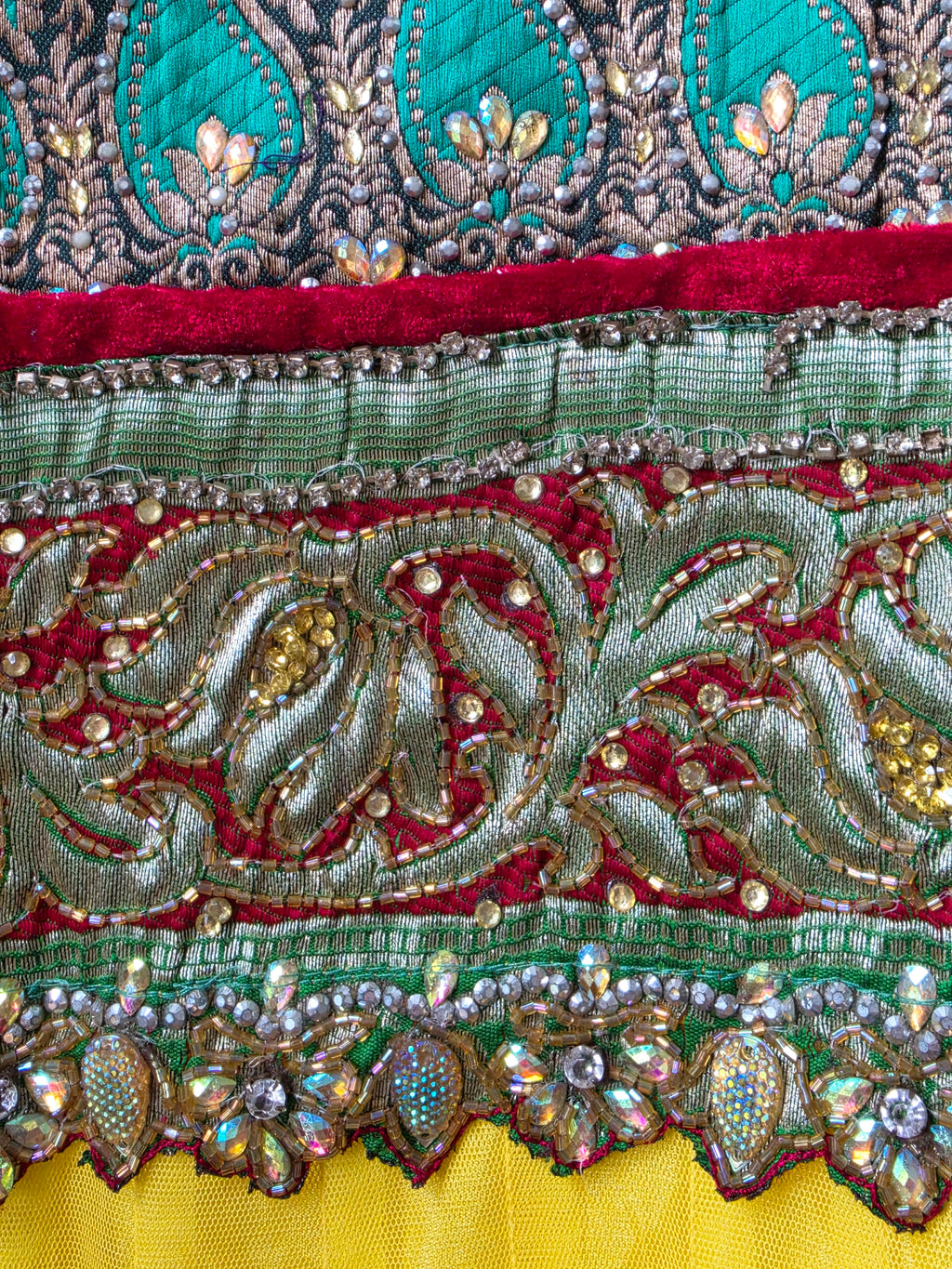 Authentic 3-Piece Anarkali Set in Sunlight Yellow & Royal Paisley