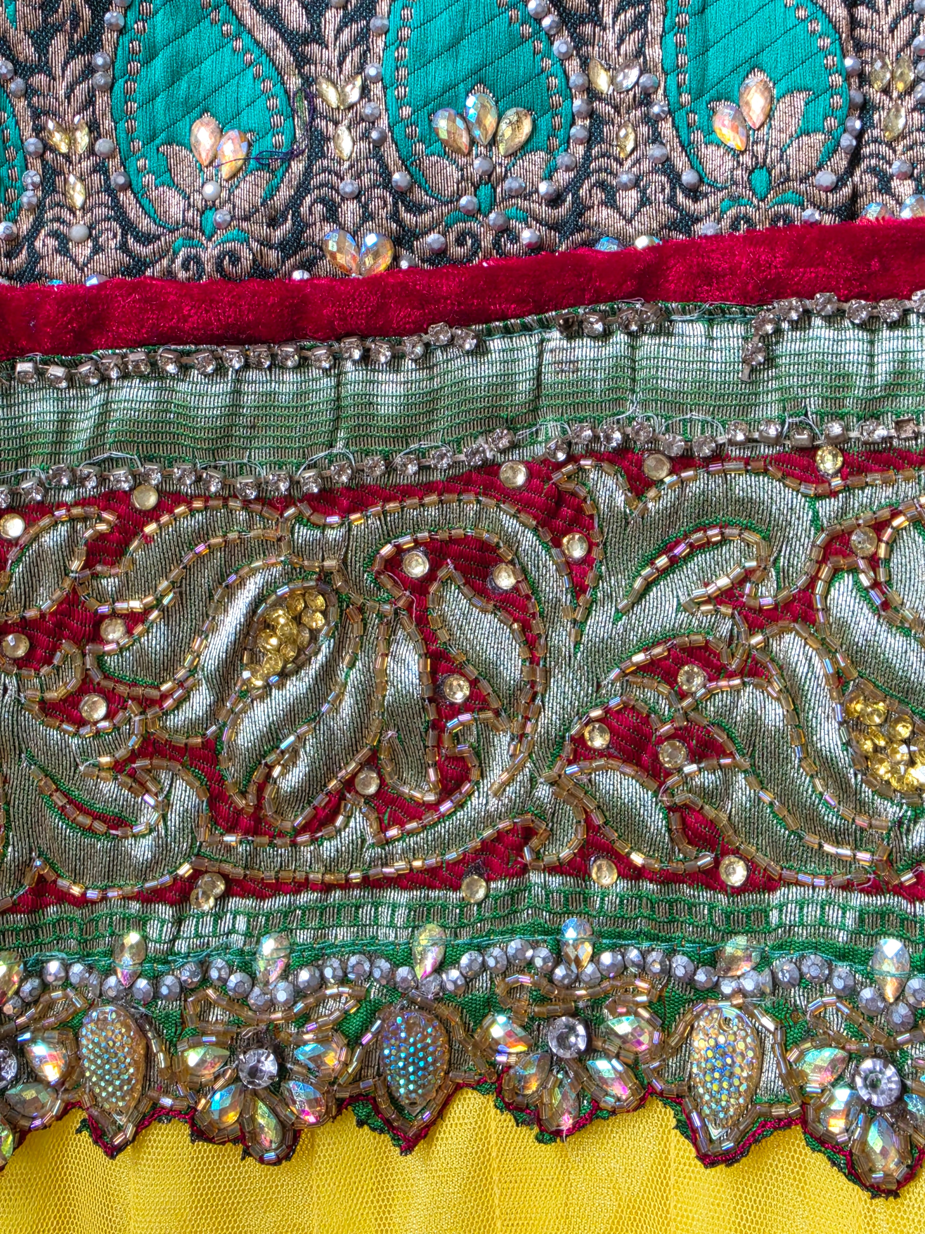 Authentic 3-Piece Anarkali Set in Sunlight Yellow & Royal Paisley