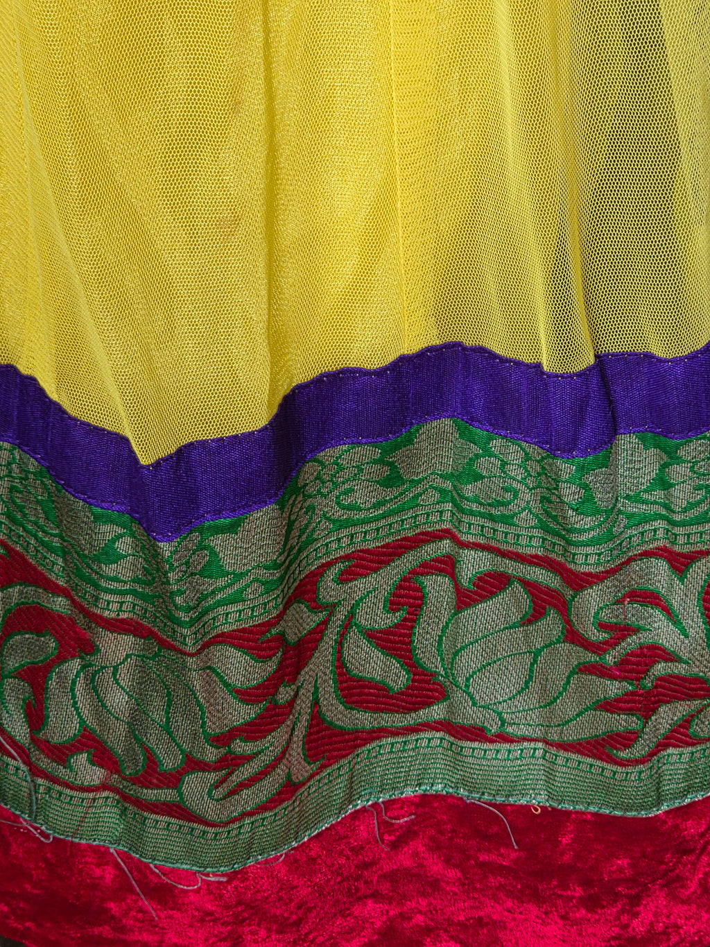 Authentic 3-Piece Anarkali Set in Sunlight Yellow & Royal Paisley