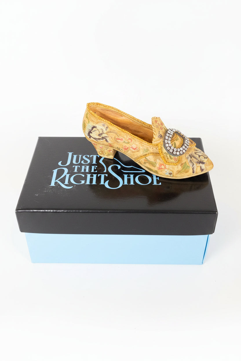 Vintage 1998 Just The Right Shoe "Afternoon Tea" Miniature Figurine with Original Box
