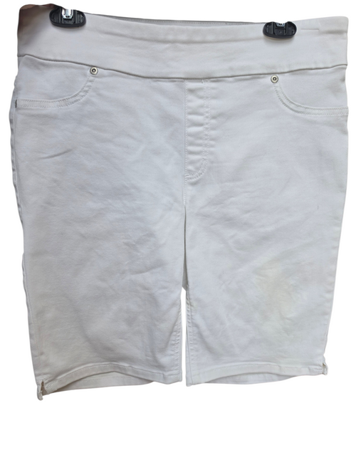 Chico's White Pull-On Jegging Shorts - Size 0.5 (US 6)