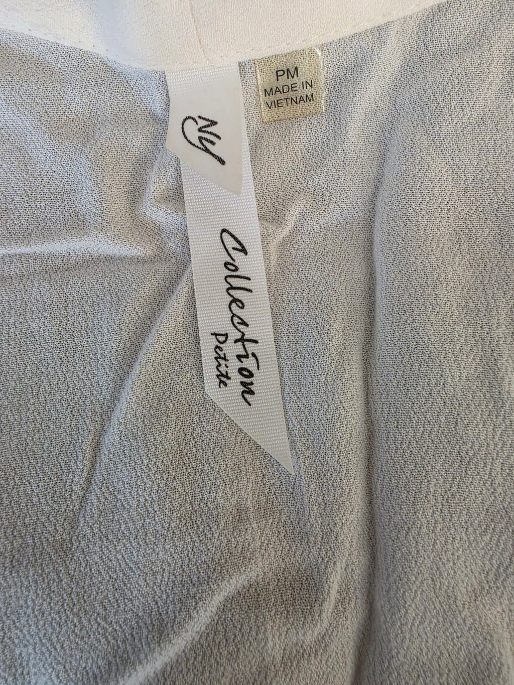 NY Collection Petite Medium White Lace Trim Open Front Cardigan Boho Kimono Size Petite Medium