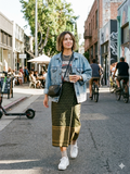 Iridescent Emerald Traditional Thai Wrap Skirt