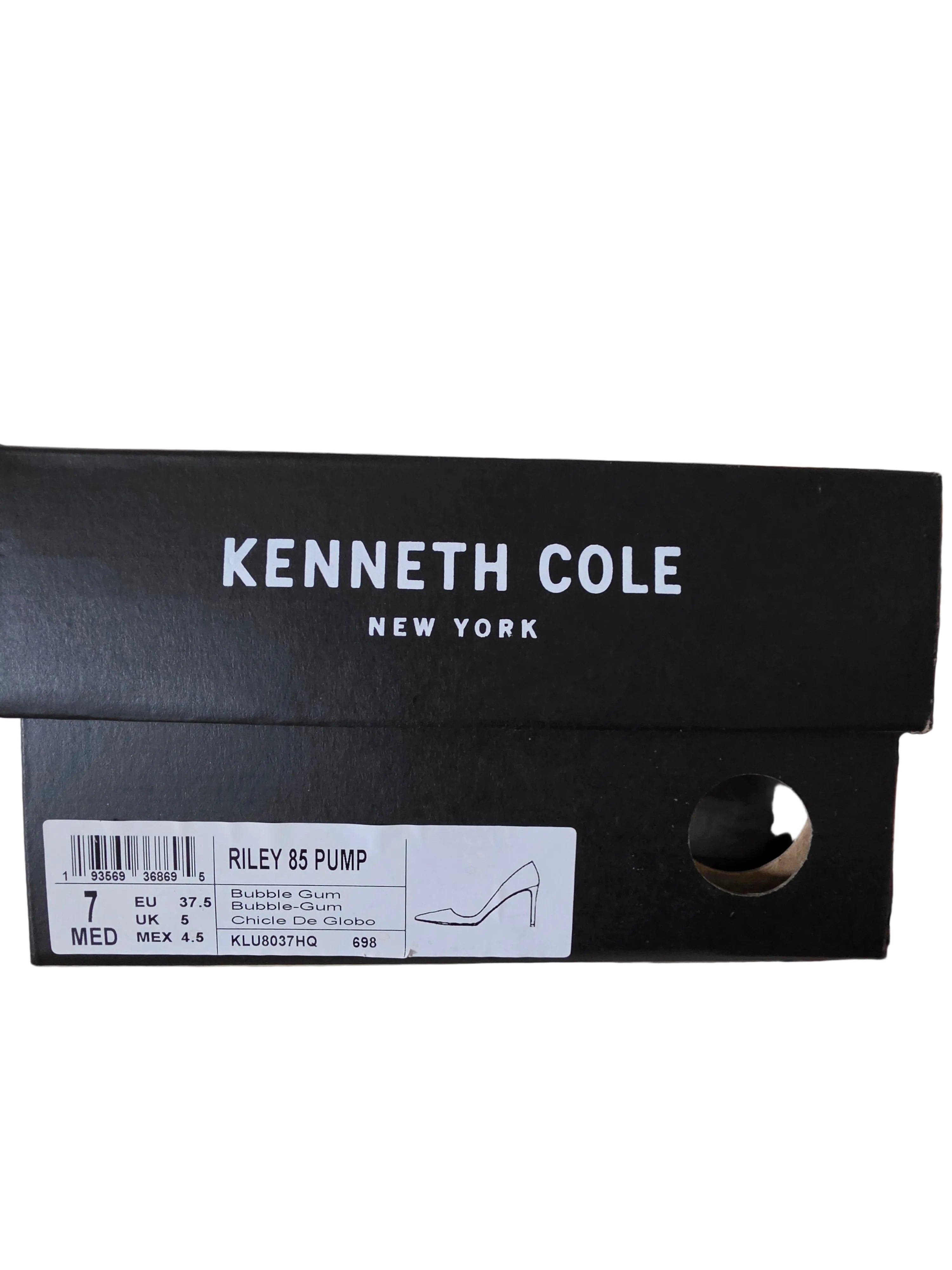 Kenneth Cole New York Riley 85 Bubble Gum Pink Leopard Calf Hair Pumps - Size 7M